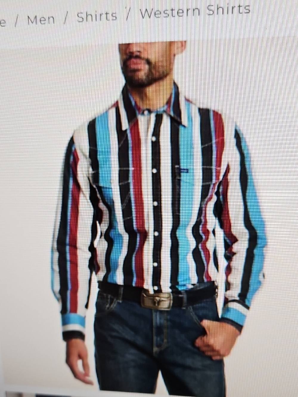 NWOT Wrangler Men's Brushpopper Striped Shirt SZ XL